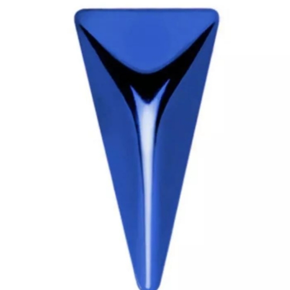 2 Blue Titanium Triangle Cheater Plugs - Picture 2 of 3